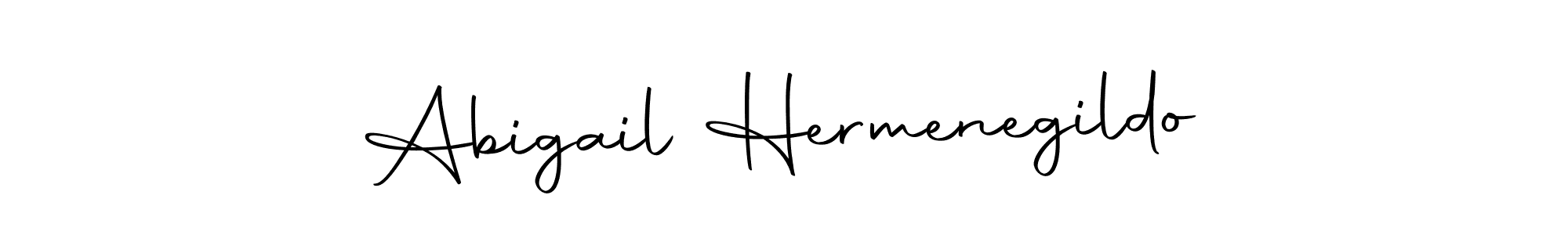 How to make Abigail Hermenegildo name signature. Use Autography-DOLnW style for creating short signs online. This is the latest handwritten sign. Abigail Hermenegildo signature style 10 images and pictures png