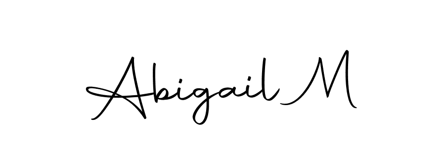 Make a beautiful signature design for name Abigail M. Use this online signature maker to create a handwritten signature for free. Abigail M signature style 10 images and pictures png