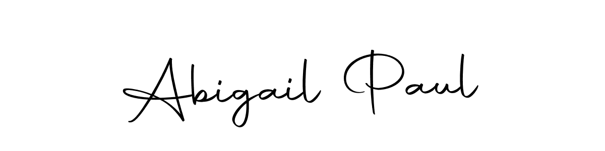 Make a beautiful signature design for name Abigail Paul. With this signature (Autography-DOLnW) style, you can create a handwritten signature for free. Abigail Paul signature style 10 images and pictures png