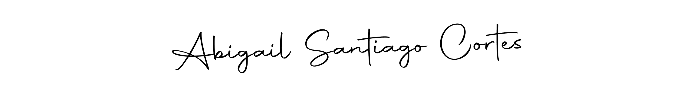 Abigail Santiago Cortes stylish signature style. Best Handwritten Sign (Autography-DOLnW) for my name. Handwritten Signature Collection Ideas for my name Abigail Santiago Cortes. Abigail Santiago Cortes signature style 10 images and pictures png