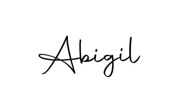 Design your own signature with our free online signature maker. With this signature software, you can create a handwritten (Autography-DOLnW) signature for name Abigil. Abigil signature style 10 images and pictures png