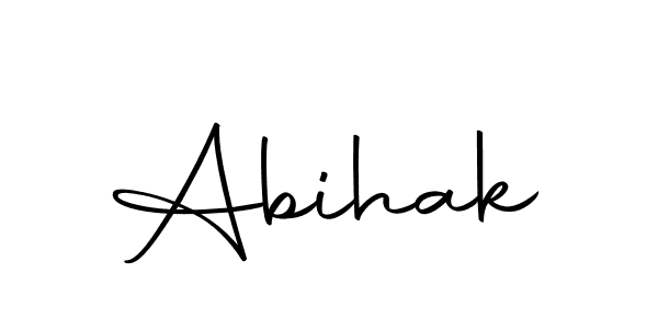 How to make Abihak name signature. Use Autography-DOLnW style for creating short signs online. This is the latest handwritten sign. Abihak signature style 10 images and pictures png