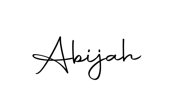 Design your own signature with our free online signature maker. With this signature software, you can create a handwritten (Autography-DOLnW) signature for name Abijah. Abijah signature style 10 images and pictures png