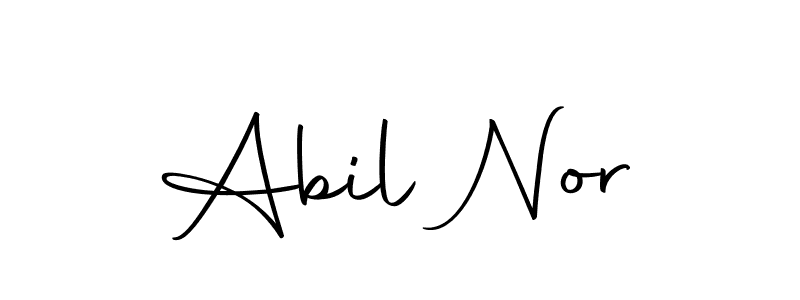 Create a beautiful signature design for name Abil Nor. With this signature (Autography-DOLnW) fonts, you can make a handwritten signature for free. Abil Nor signature style 10 images and pictures png