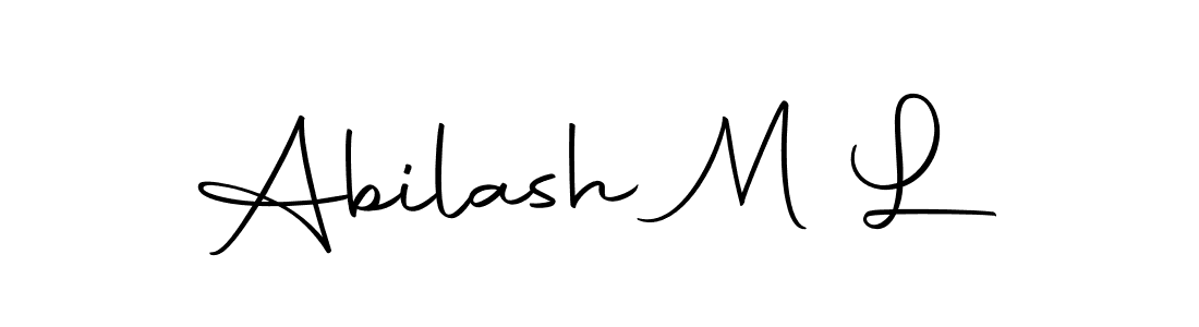 Make a short Abilash M L signature style. Manage your documents anywhere anytime using Autography-DOLnW. Create and add eSignatures, submit forms, share and send files easily. Abilash M L signature style 10 images and pictures png