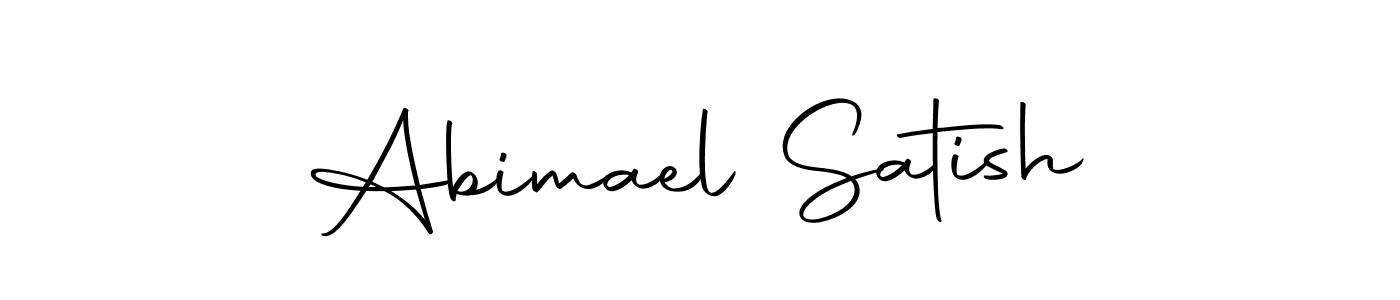 Make a beautiful signature design for name Abimael Satish. With this signature (Autography-DOLnW) style, you can create a handwritten signature for free. Abimael Satish signature style 10 images and pictures png