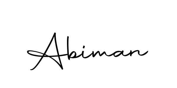 Design your own signature with our free online signature maker. With this signature software, you can create a handwritten (Autography-DOLnW) signature for name Abiman. Abiman signature style 10 images and pictures png