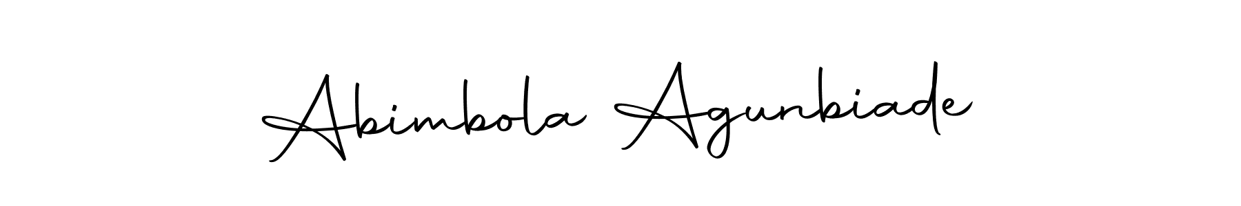 Design your own signature with our free online signature maker. With this signature software, you can create a handwritten (Autography-DOLnW) signature for name Abimbola Agunbiade. Abimbola Agunbiade signature style 10 images and pictures png