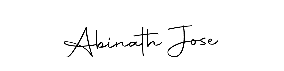 You should practise on your own different ways (Autography-DOLnW) to write your name (Abinath Jose) in signature. don't let someone else do it for you. Abinath Jose signature style 10 images and pictures png