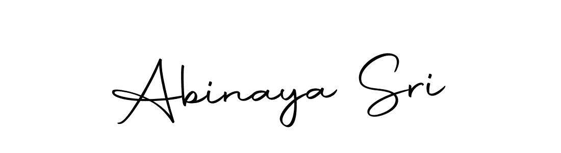 Design your own signature with our free online signature maker. With this signature software, you can create a handwritten (Autography-DOLnW) signature for name Abinaya Sri. Abinaya Sri signature style 10 images and pictures png