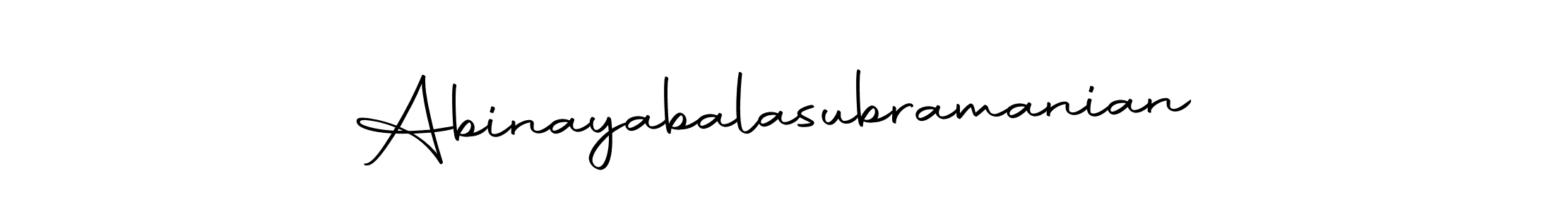 Make a beautiful signature design for name Abinayabalasubramanian. Use this online signature maker to create a handwritten signature for free. Abinayabalasubramanian signature style 10 images and pictures png