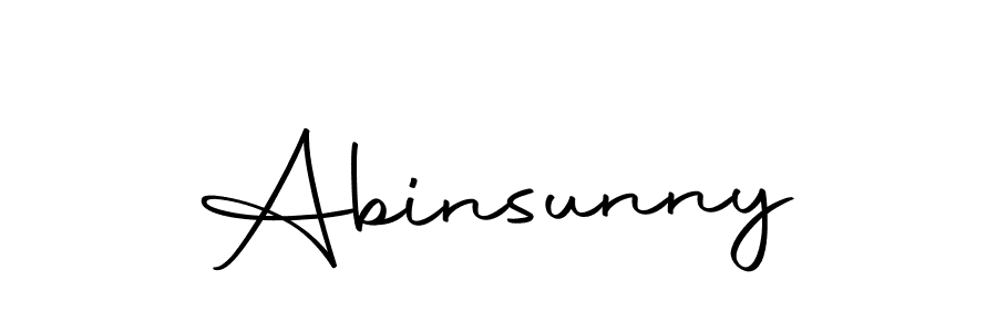How to make Abinsunny name signature. Use Autography-DOLnW style for creating short signs online. This is the latest handwritten sign. Abinsunny signature style 10 images and pictures png