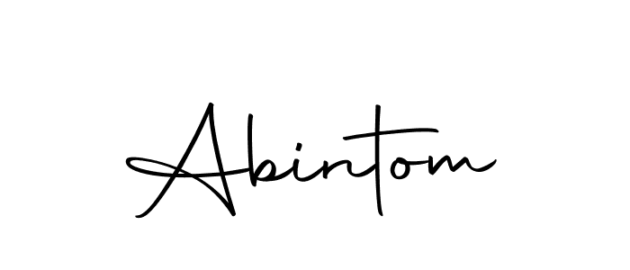 Design your own signature with our free online signature maker. With this signature software, you can create a handwritten (Autography-DOLnW) signature for name Abintom. Abintom signature style 10 images and pictures png