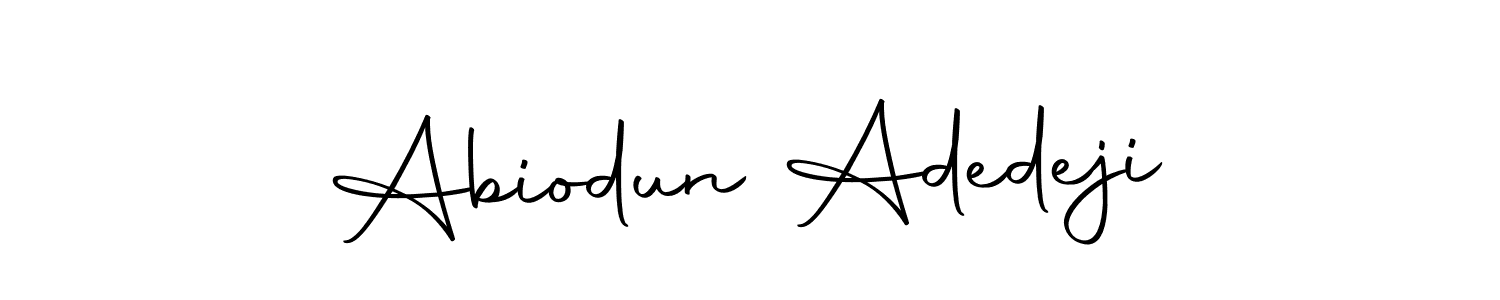 Similarly Autography-DOLnW is the best handwritten signature design. Signature creator online .You can use it as an online autograph creator for name Abiodun Adedeji. Abiodun Adedeji signature style 10 images and pictures png