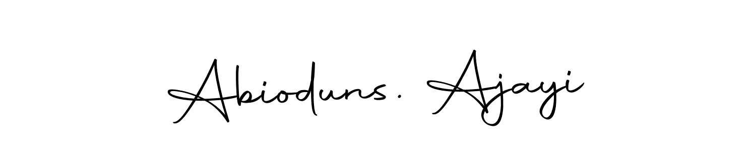 Make a beautiful signature design for name Abioduns. Ajayi. Use this online signature maker to create a handwritten signature for free. Abioduns. Ajayi signature style 10 images and pictures png
