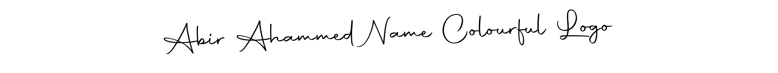 Design your own signature with our free online signature maker. With this signature software, you can create a handwritten (Autography-DOLnW) signature for name Abir Ahammed Name Colourful Logo. Abir Ahammed Name Colourful Logo signature style 10 images and pictures png
