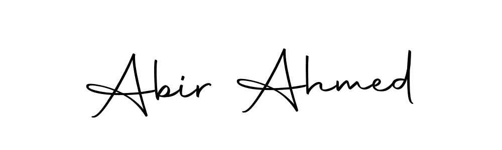 Abir Ahmed stylish signature style. Best Handwritten Sign (Autography-DOLnW) for my name. Handwritten Signature Collection Ideas for my name Abir Ahmed. Abir Ahmed signature style 10 images and pictures png