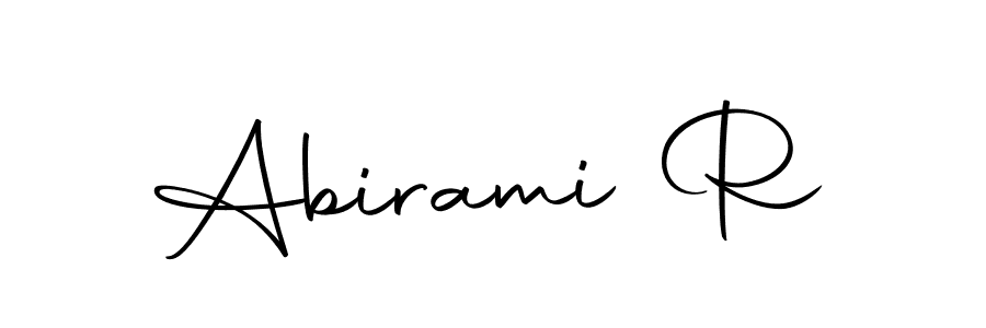 if you are searching for the best signature style for your name Abirami R. so please give up your signature search. here we have designed multiple signature styles  using Autography-DOLnW. Abirami R signature style 10 images and pictures png