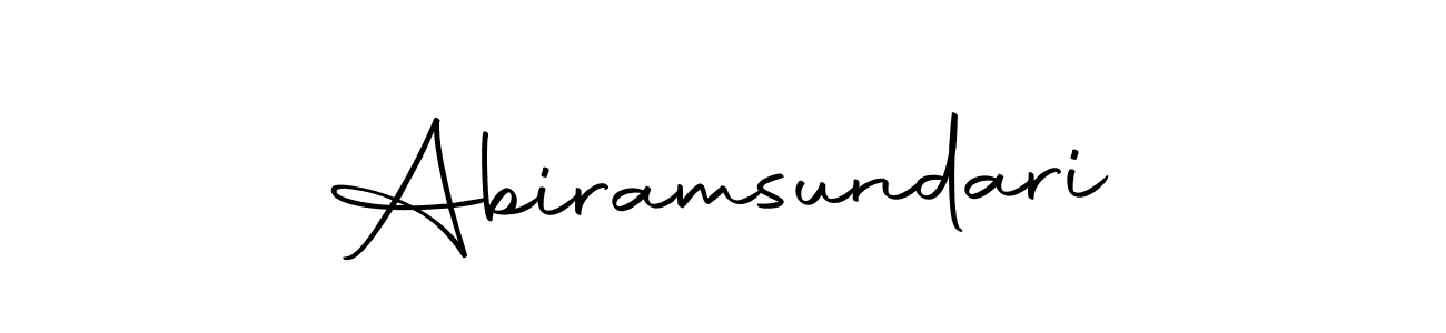 Use a signature maker to create a handwritten signature online. With this signature software, you can design (Autography-DOLnW) your own signature for name Abiramsundari. Abiramsundari signature style 10 images and pictures png