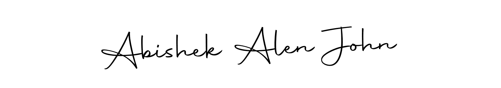 Make a beautiful signature design for name Abishek Alen John. Use this online signature maker to create a handwritten signature for free. Abishek Alen John signature style 10 images and pictures png