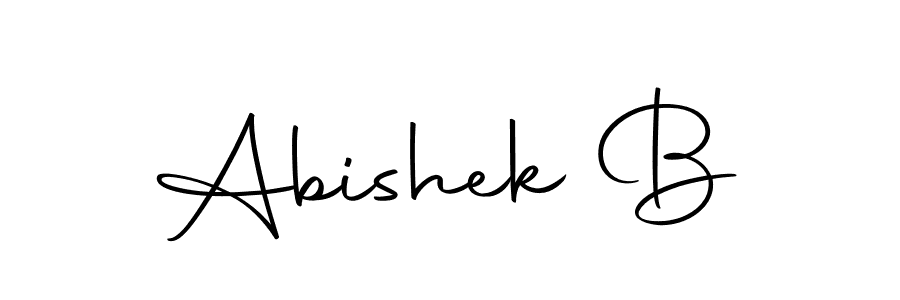 Create a beautiful signature design for name Abishek B. With this signature (Autography-DOLnW) fonts, you can make a handwritten signature for free. Abishek B signature style 10 images and pictures png