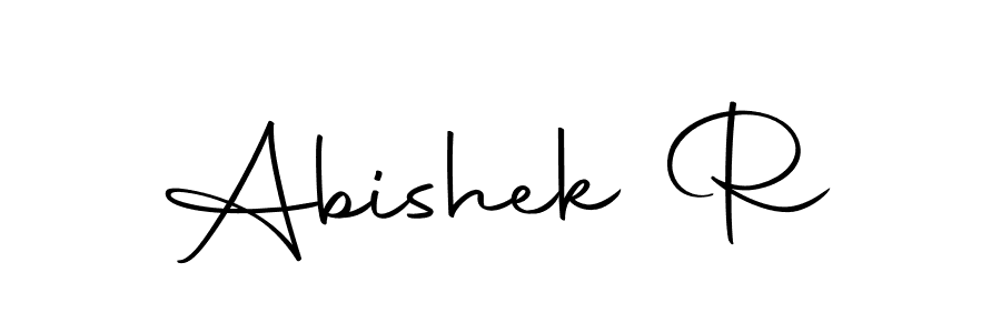 You should practise on your own different ways (Autography-DOLnW) to write your name (Abishek R) in signature. don't let someone else do it for you. Abishek R signature style 10 images and pictures png