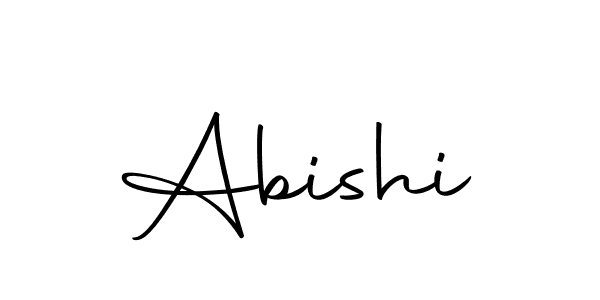 Design your own signature with our free online signature maker. With this signature software, you can create a handwritten (Autography-DOLnW) signature for name Abishi. Abishi signature style 10 images and pictures png