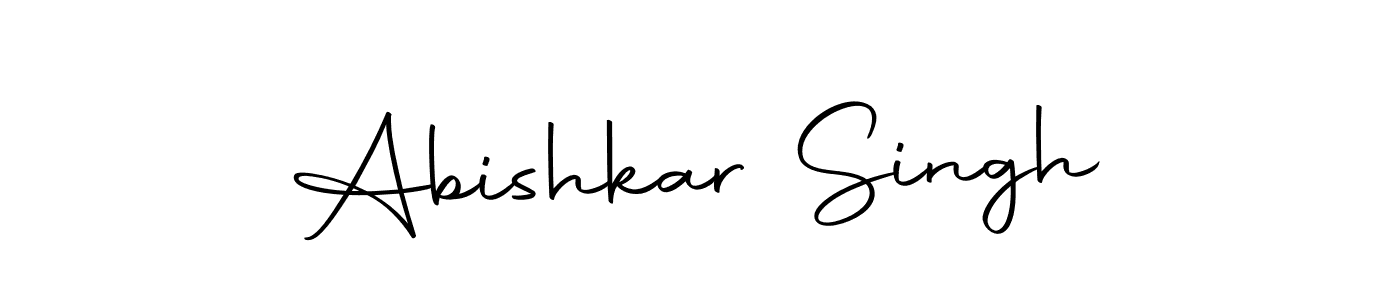 Design your own signature with our free online signature maker. With this signature software, you can create a handwritten (Autography-DOLnW) signature for name Abishkar Singh. Abishkar Singh signature style 10 images and pictures png