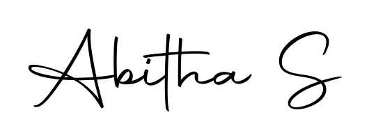 Download transparent PNG signature for name Abitha S styled with Autography-DOLnW font. Ready to paste directly into PDF and Word agreements. Abitha S signature style 10 images and pictures png