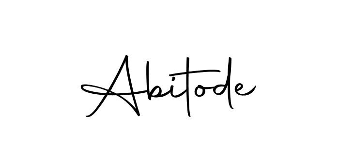 Design your own signature with our free online signature maker. With this signature software, you can create a handwritten (Autography-DOLnW) signature for name Abitode. Abitode signature style 10 images and pictures png
