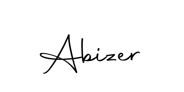 Use a signature maker to create a handwritten signature online. With this signature software, you can design (Autography-DOLnW) your own signature for name Abizer. Abizer signature style 10 images and pictures png