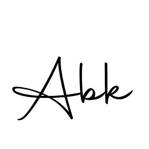 Design your own signature with our free online signature maker. With this signature software, you can create a handwritten (Autography-DOLnW) signature for name Abk. Abk signature style 10 images and pictures png