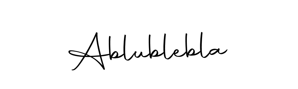 Create a beautiful signature design for name Ablublebla. With this signature (Autography-DOLnW) fonts, you can make a handwritten signature for free. Ablublebla signature style 10 images and pictures png