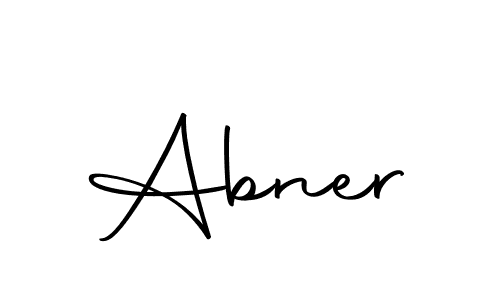 How to make Abner name signature. Use Autography-DOLnW style for creating short signs online. This is the latest handwritten sign. Abner signature style 10 images and pictures png