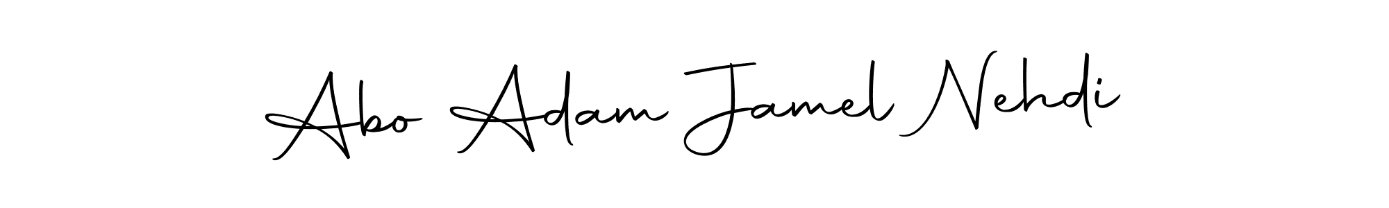 Use a signature maker to create a handwritten signature online. With this signature software, you can design (Autography-DOLnW) your own signature for name Abo Adam Jamel Nehdi. Abo Adam Jamel Nehdi signature style 10 images and pictures png