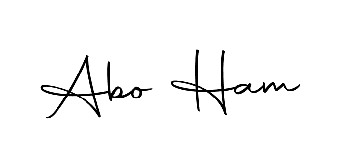 Design your own signature with our free online signature maker. With this signature software, you can create a handwritten (Autography-DOLnW) signature for name Abo Ham. Abo Ham signature style 10 images and pictures png