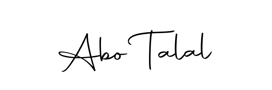 Use a signature maker to create a handwritten signature online. With this signature software, you can design (Autography-DOLnW) your own signature for name Abo Talal. Abo Talal signature style 10 images and pictures png