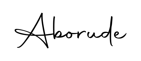 Aborude stylish signature style. Best Handwritten Sign (Autography-DOLnW) for my name. Handwritten Signature Collection Ideas for my name Aborude. Aborude signature style 10 images and pictures png