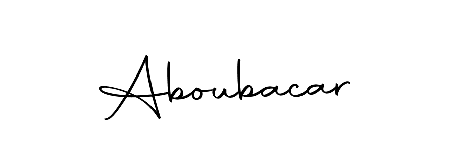 Create a beautiful signature design for name Aboubacar. With this signature (Autography-DOLnW) fonts, you can make a handwritten signature for free. Aboubacar signature style 10 images and pictures png