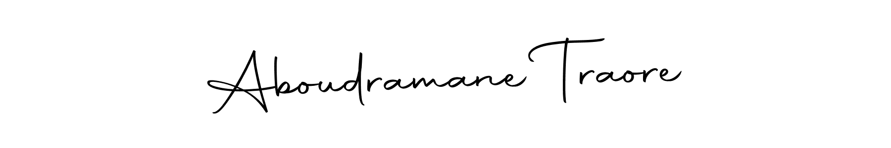 Design your own signature with our free online signature maker. With this signature software, you can create a handwritten (Autography-DOLnW) signature for name Aboudramane Traore. Aboudramane Traore signature style 10 images and pictures png