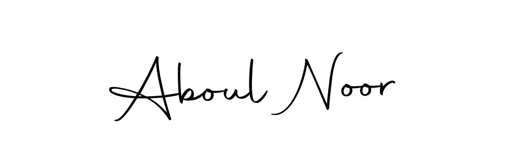 You should practise on your own different ways (Autography-DOLnW) to write your name (Aboul Noor) in signature. don't let someone else do it for you. Aboul Noor signature style 10 images and pictures png