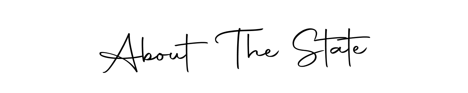 You should practise on your own different ways (Autography-DOLnW) to write your name (About The State) in signature. don't let someone else do it for you. About The State signature style 10 images and pictures png