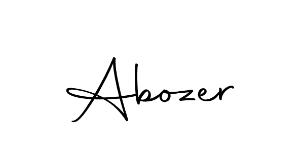 Create a beautiful signature design for name Abozer. With this signature (Autography-DOLnW) fonts, you can make a handwritten signature for free. Abozer signature style 10 images and pictures png