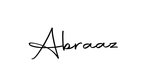 Design your own signature with our free online signature maker. With this signature software, you can create a handwritten (Autography-DOLnW) signature for name Abraaz. Abraaz signature style 10 images and pictures png