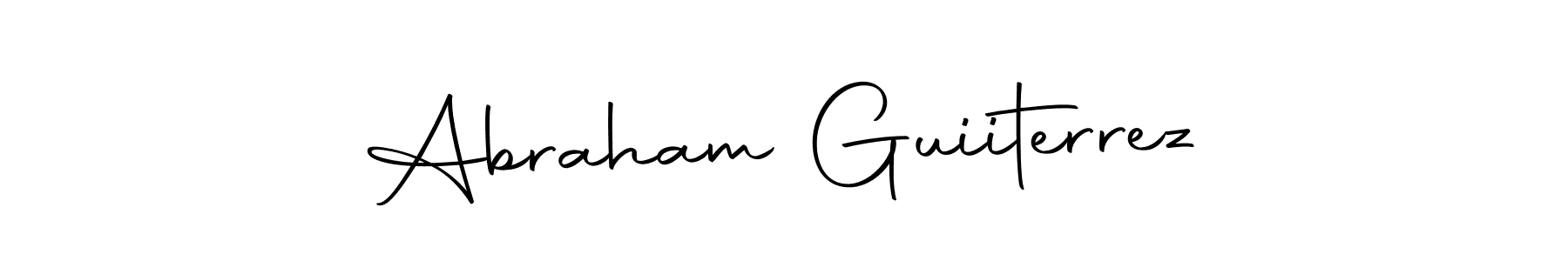 Create a beautiful signature design for name Abraham Guiiterrez. With this signature (Autography-DOLnW) fonts, you can make a handwritten signature for free. Abraham Guiiterrez signature style 10 images and pictures png