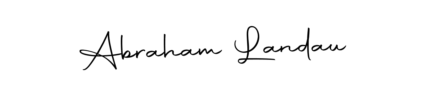 Abraham Landau stylish signature style. Best Handwritten Sign (Autography-DOLnW) for my name. Handwritten Signature Collection Ideas for my name Abraham Landau. Abraham Landau signature style 10 images and pictures png