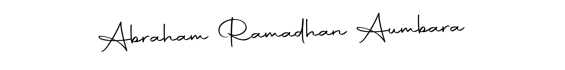 Use a signature maker to create a handwritten signature online. With this signature software, you can design (Autography-DOLnW) your own signature for name Abraham Ramadhan Aumbara. Abraham Ramadhan Aumbara signature style 10 images and pictures png