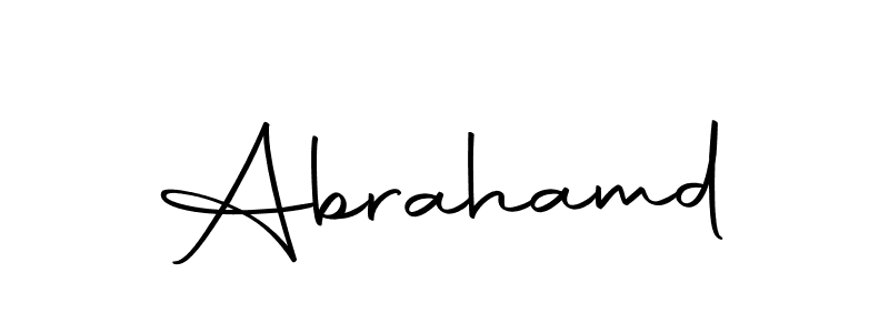 if you are searching for the best signature style for your name Abrahamd. so please give up your signature search. here we have designed multiple signature styles  using Autography-DOLnW. Abrahamd signature style 10 images and pictures png
