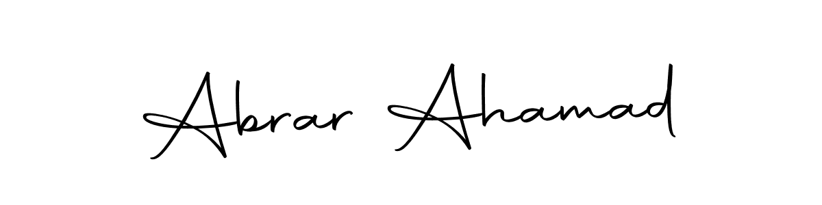 Use a signature maker to create a handwritten signature online. With this signature software, you can design (Autography-DOLnW) your own signature for name Abrar Ahamad. Abrar Ahamad signature style 10 images and pictures png