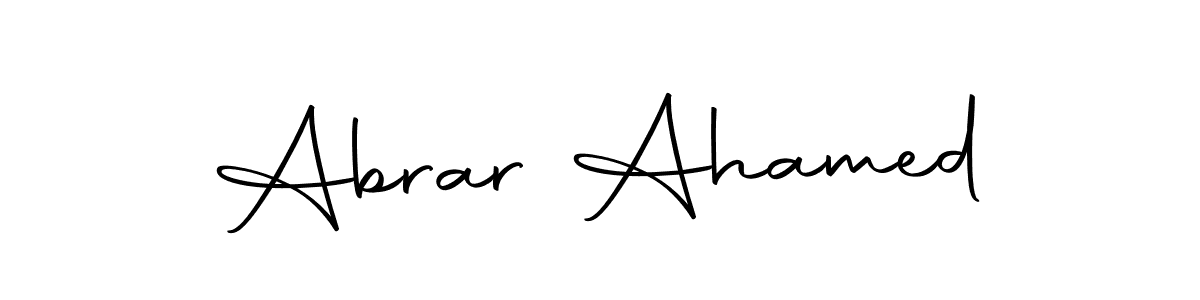 Also we have Abrar Ahamed name is the best signature style. Create professional handwritten signature collection using Autography-DOLnW autograph style. Abrar Ahamed signature style 10 images and pictures png